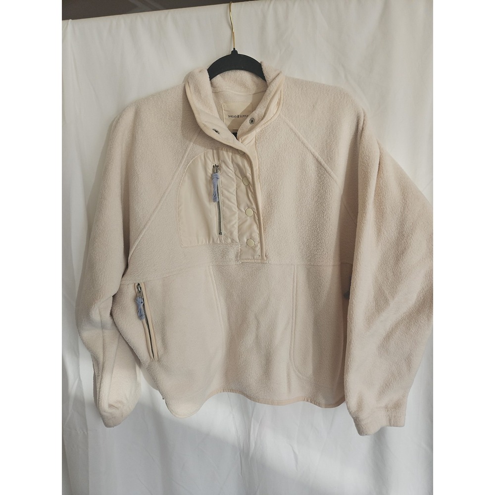 Thread And Supply Medium Fleece Pullover Jacket